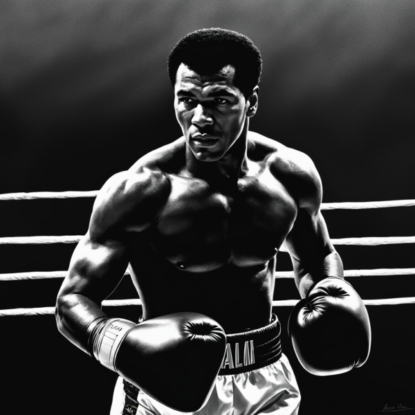 Portrait Inspiré par Mohamed Ali