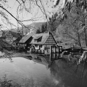 Tableau Moulin En Automne